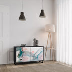 VELVET CROSSING Sideboard mit 2 Türen in Schwarz