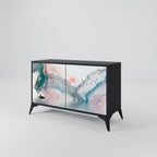VELVET CROSSING Sideboard mit 2 Türen in Schwarz