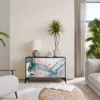 VELVET CROSSING Sideboard mit 2 Türen in Schwarz