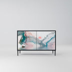 VELVET CROSSING Sideboard mit 2 Türen in Schwarz