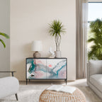 VELVET CROSSING Sideboard mit 2 Türen in Schwarz