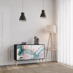 VELVET CROSSING Sideboard mit 2 Türen in Schwarz