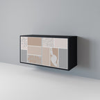 TROPICAL SHAPES Sideboard mit 2 Türen in Schwarz