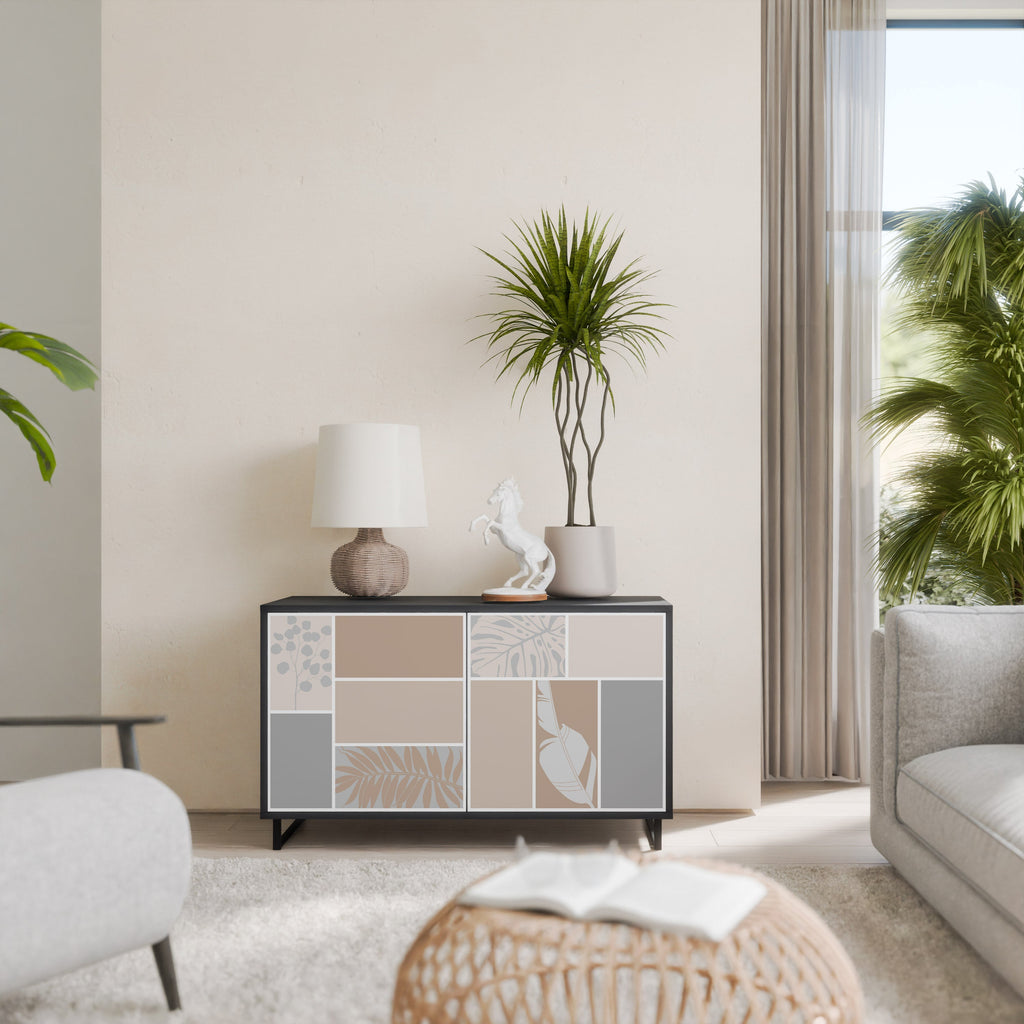 TROPICAL SHAPES Sideboard mit 2 Türen in Schwarz