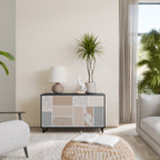 TROPICAL SHAPES Sideboard mit 2 Türen in Schwarz