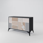 TROPICAL SHAPES Sideboard mit 2 Türen in Schwarz