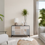 TROPICAL SHAPES Sideboard mit 2 Türen in Schwarz