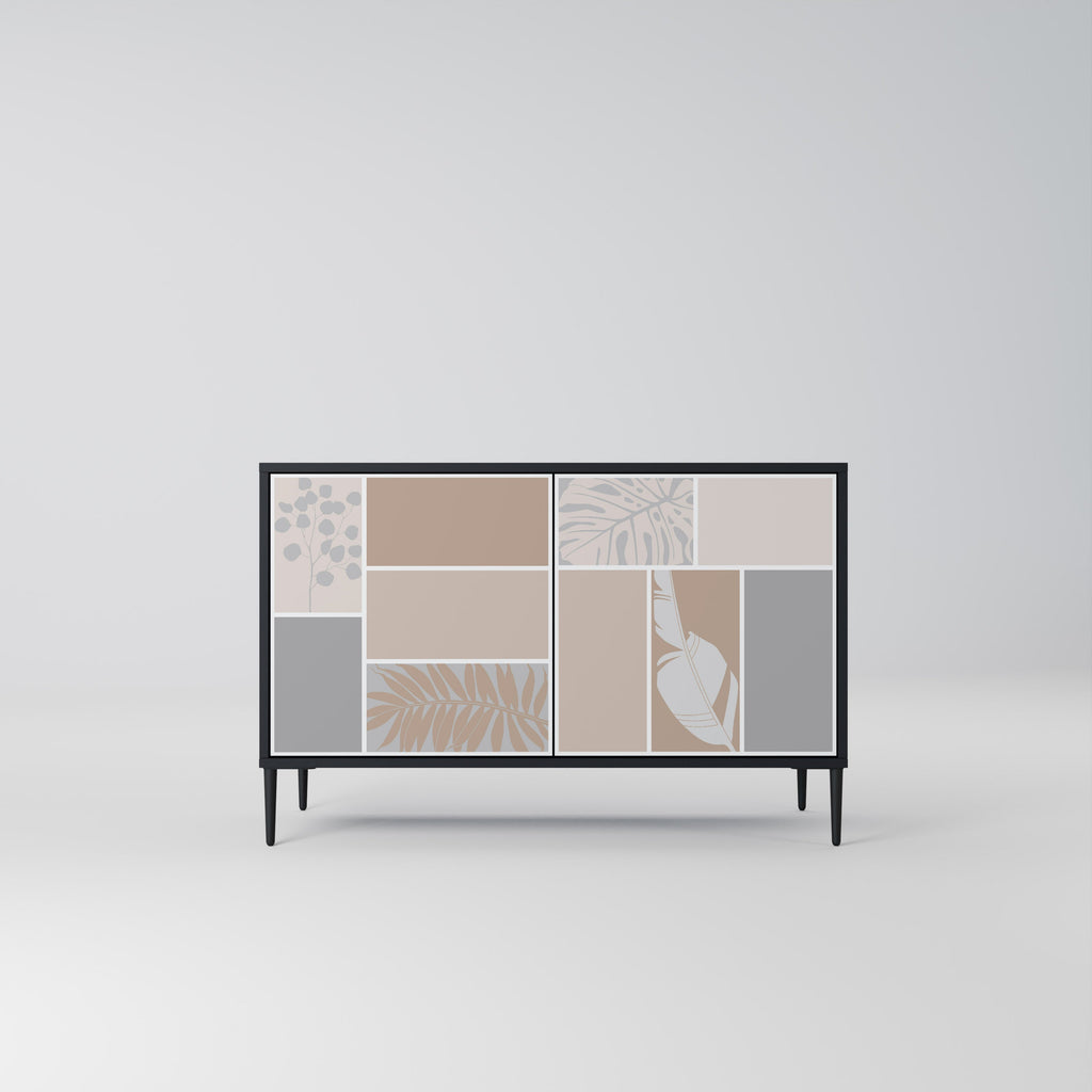 TROPICAL SHAPES Sideboard mit 2 Türen in Schwarz