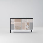 TROPICAL SHAPES Sideboard mit 2 Türen in Schwarz