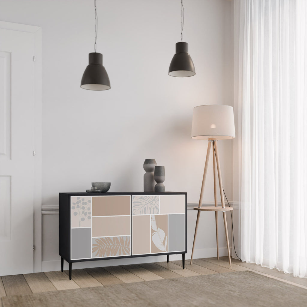 TROPICAL SHAPES Sideboard mit 2 Türen in Schwarz