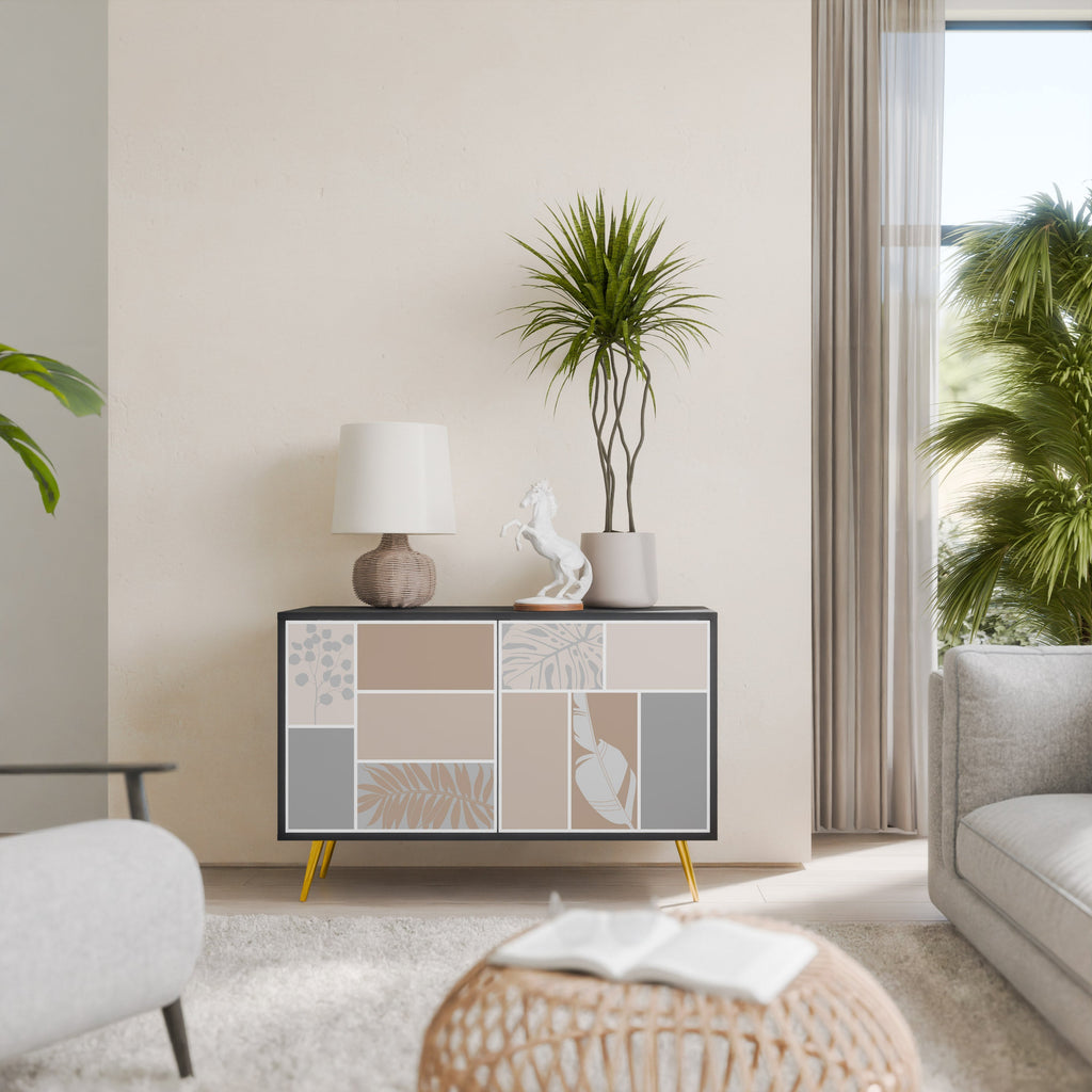 TROPICAL SHAPES Sideboard mit 2 Türen in Schwarz