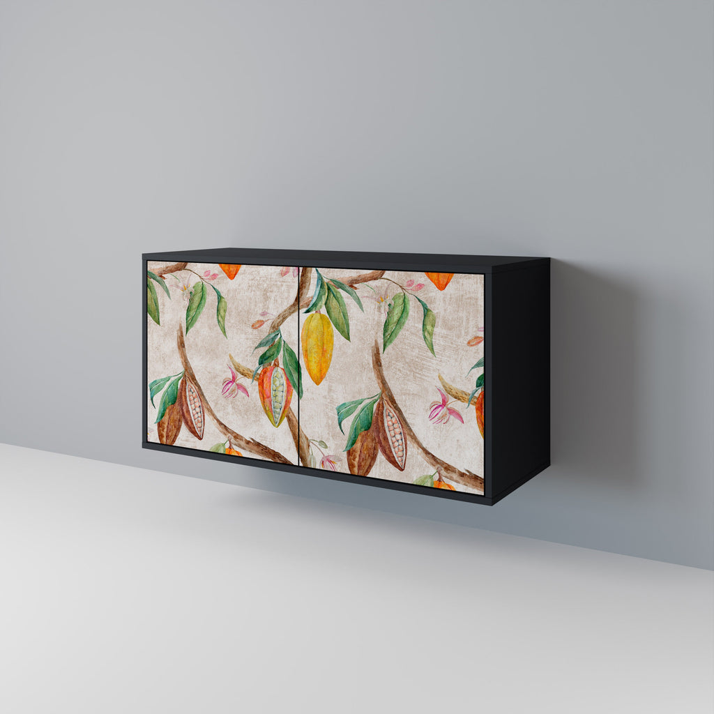 COCOA FRUITS Sideboard mit 2 Türen in Schwarz