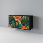 AUTUMN KALEIDOSCOPE Sideboard mit 2 Türen in Schwarz