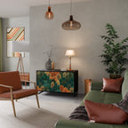 AUTUMN KALEIDOSCOPE Sideboard mit 2 Türen in Schwarz