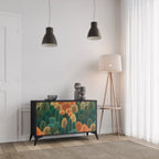 AUTUMN KALEIDOSCOPE Sideboard mit 2 Türen in Schwarz
