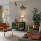 AUTUMN KALEIDOSCOPE Sideboard mit 2 Türen in Schwarz