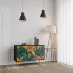 AUTUMN KALEIDOSCOPE Sideboard mit 2 Türen in Schwarz