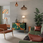 AUTUMN KALEIDOSCOPE Sideboard mit 2 Türen in Schwarz