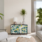 LEMON TREE Sideboard mit 2 Türen in Schwarz