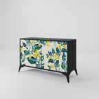 LEMON TREE Sideboard mit 2 Türen in Schwarz