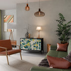 LEMON TREE Sideboard mit 2 Türen in Schwarz