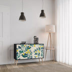 LEMON TREE Sideboard mit 2 Türen in Schwarz