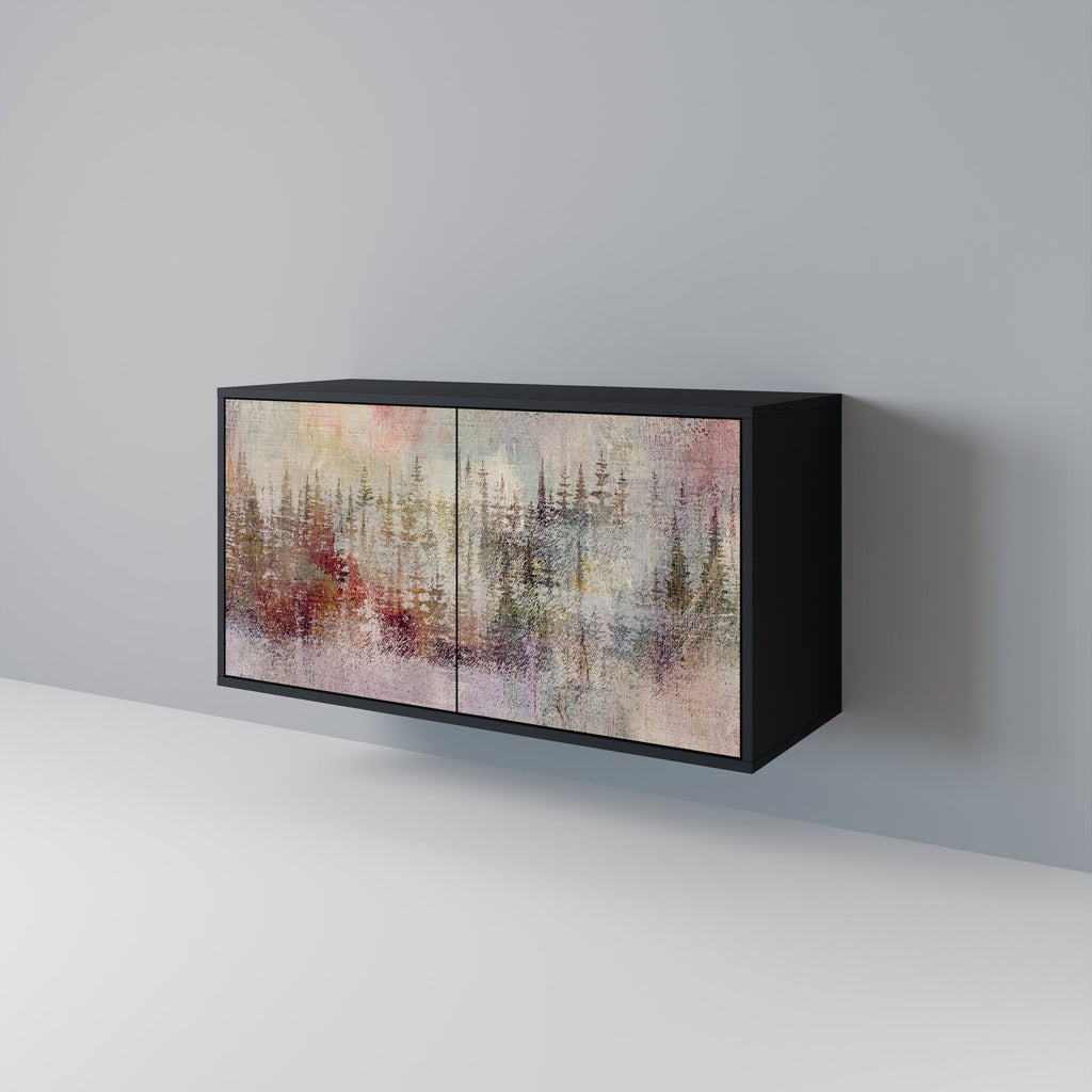 VEILED SUMMIT Sideboard mit 2 Türen in Schwarz