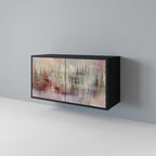 VEILED SUMMIT Sideboard mit 2 Türen in Schwarz