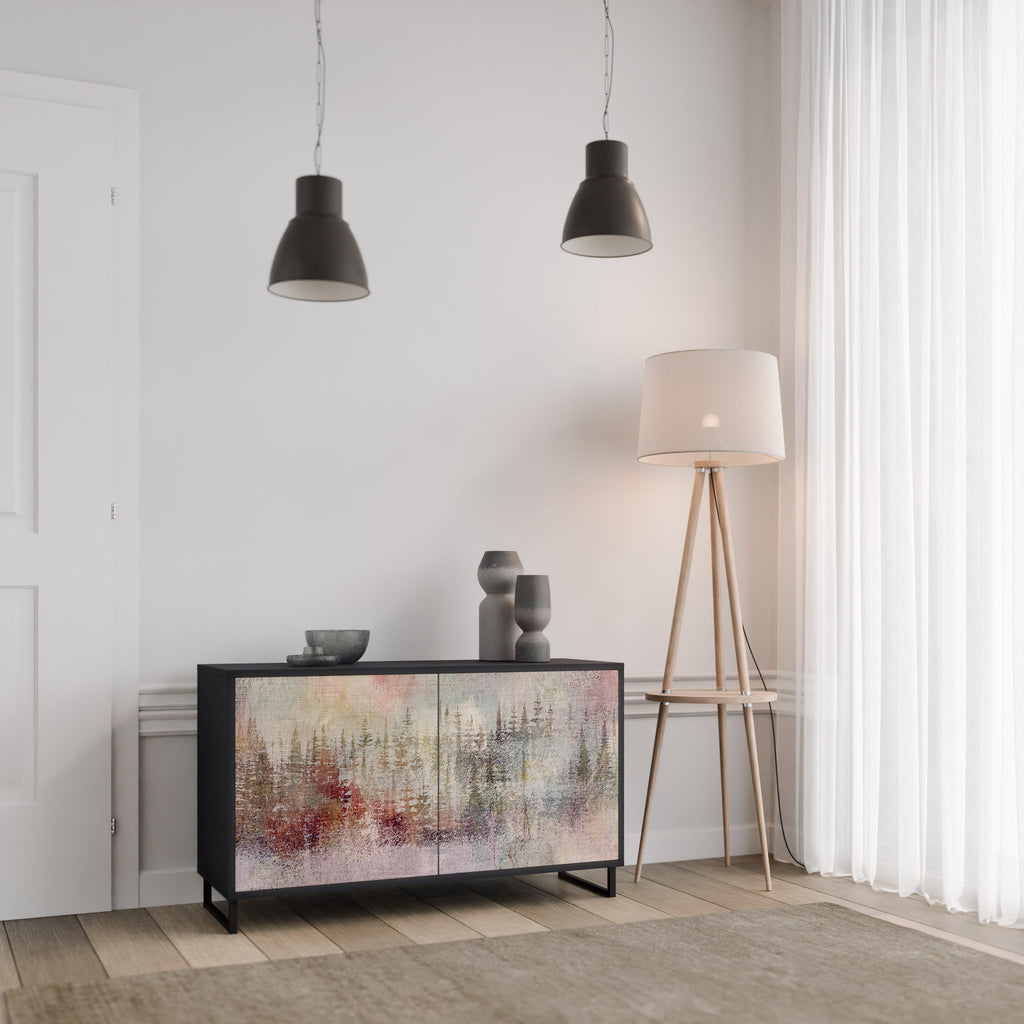 VEILED SUMMIT Sideboard mit 2 Türen in Schwarz