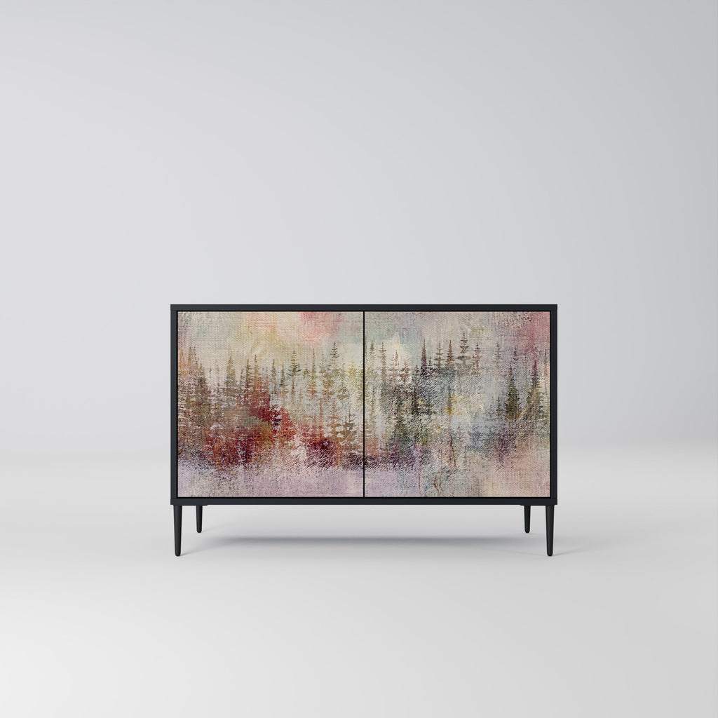 VEILED SUMMIT Sideboard mit 2 Türen in Schwarz