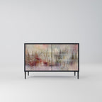 VEILED SUMMIT Sideboard mit 2 Türen in Schwarz