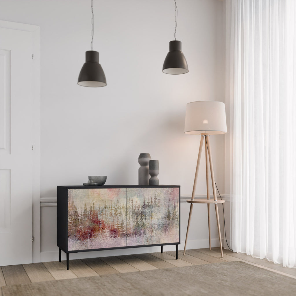 VEILED SUMMIT Sideboard mit 2 Türen in Schwarz