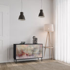 VEILED SUMMIT Sideboard mit 2 Türen in Schwarz