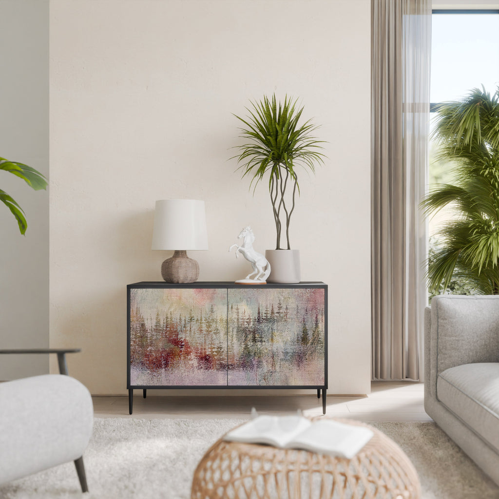 VEILED SUMMIT Sideboard mit 2 Türen in Schwarz