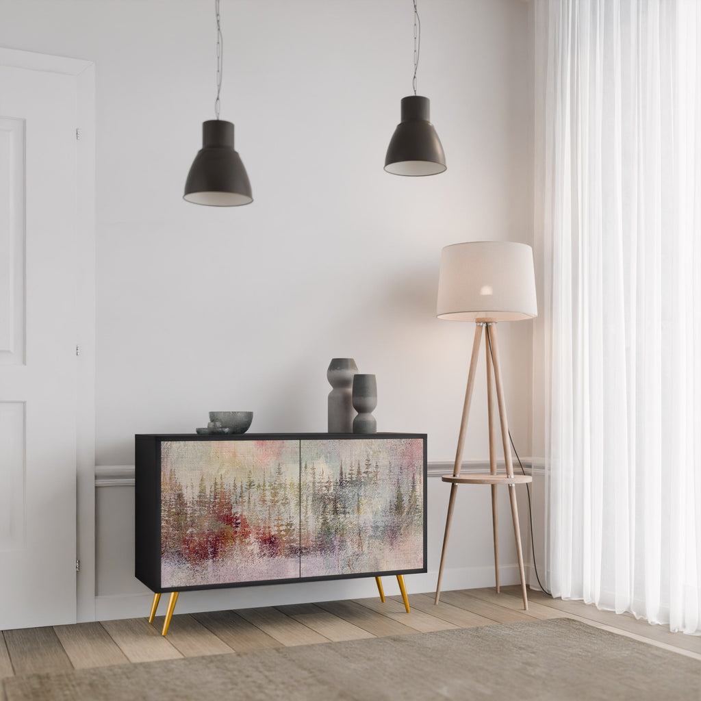 VEILED SUMMIT Sideboard mit 2 Türen in Schwarz