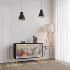 VEILED SUMMIT Sideboard mit 2 Türen in Schwarz