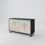 DELICATE BEAUTY Sideboard mit 2 Türen in Schwarz