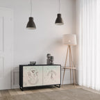 DELICATE BEAUTY Sideboard mit 2 Türen in Schwarz