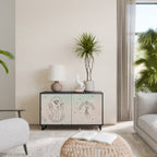 DELICATE BEAUTY Sideboard mit 2 Türen in Schwarz