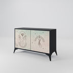DELICATE BEAUTY Sideboard mit 2 Türen in Schwarz