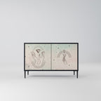 DELICATE BEAUTY Sideboard mit 2 Türen in Schwarz