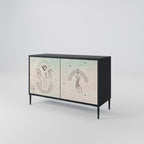 DELICATE BEAUTY Sideboard mit 2 Türen in Schwarz