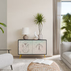 DELICATE BEAUTY Sideboard mit 2 Türen in Schwarz