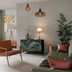 ROYAL GREEN Sideboard mit 2 Türen in Schwarz