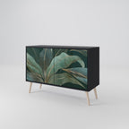 ROYAL GREEN Sideboard mit 2 Türen in Schwarz
