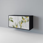 ELEGANT BOTANICS Sideboard mit 2 Türen in Schwarz