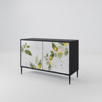 ELEGANT BOTANICS Sideboard mit 2 Türen in Schwarz