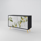 ELEGANT BOTANICS Sideboard mit 2 Türen in Schwarz