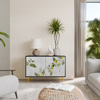 ELEGANT BOTANICS Sideboard mit 2 Türen in Schwarz