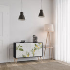 ELEGANT BOTANICS Sideboard mit 2 Türen in Schwarz